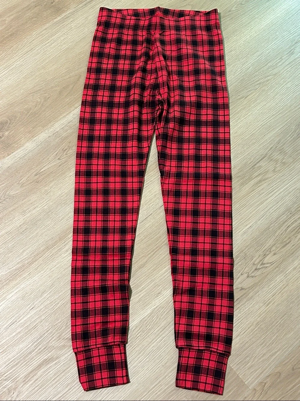 GAP Children Organic Kids Holiday Pajamas Set Cotton Size 12 Years Red-Black NEW